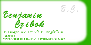 benjamin czibok business card